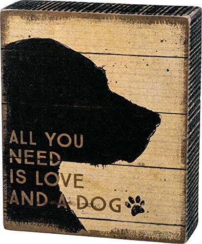 Product Cover Primitives by Kathy Classic Box Sign, All You Need is Love and A Dog