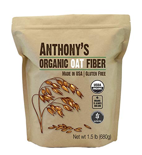 Product Cover Anthony's Organic Oat Fibre, Batch Tested Gluten Free, Non-GMO, 680g