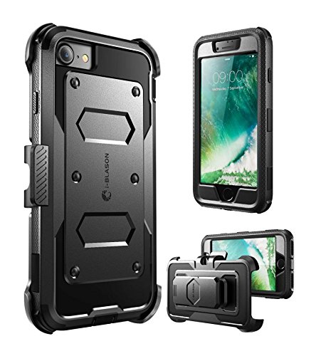 Product Cover i-Blason Armorbox Series Designed for iPhone 7/Phone 8, Built in [Screen Protector] [Full Body] [Heavy Duty Protection ] Shock Reduction/Bumper Case (Black)