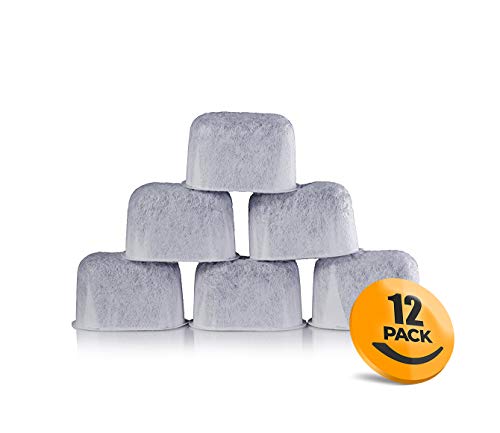 Product Cover K&J 12-Pack of Cuisinart Compatible Replacement Charcoal Water Filters for Coffee Makers - Fits all Cuisinart Coffee Makers