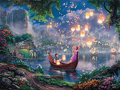 Product Cover Ceaco Thomas Kinkade The Disney Collection Tangled Jigsaw Puzzle, 750 Pieces