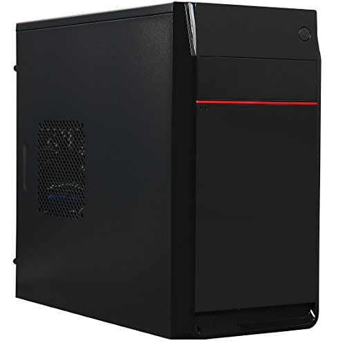 Product Cover ROSEWILL Micro ATX Mini Tower Computer Case, Office Computer Case with 1x 80mm Rear Fan, Top I/O Access with USB 3.0 x 1, USB 2.0 x 2, Audio In/Out and Support CPU Cooler up to 140mm (SCM-01)