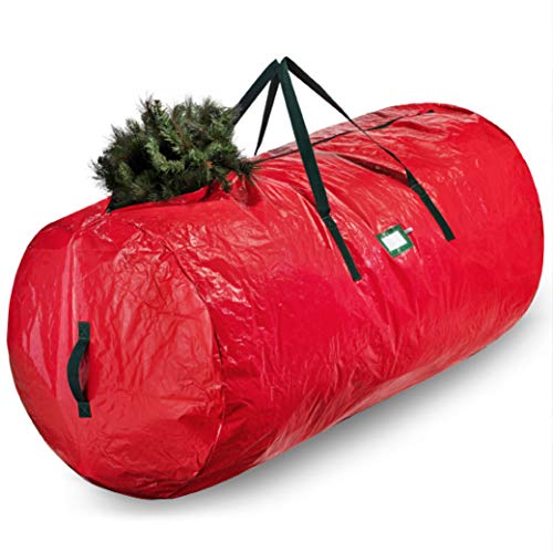 Product Cover Artificial Christmas Tree Storage Bag - Fits Up to 9 Foot Holiday Xmas Disassembled Trees with Durable Reinforced Handles & Dual Zipper - Water Proof Material Protects from Dust, Moisture & Insects