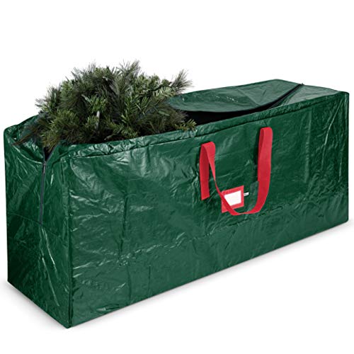 Product Cover Artificial Christmas Tree Storage Bag - Fits Up to 7.5 Foot Holiday Xmas Disassembled Trees with Durable Reinforced Handles & Dual Zipper - Waterproof Material Protects from Dust, Moisture & Insects