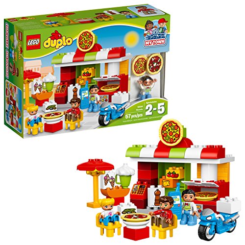 Product Cover LEGO DUPLO My Town Pizzeria 10834, Preschool, Pre-Kindergarten Large Building Block Toys for Toddlers (57 Pieces)