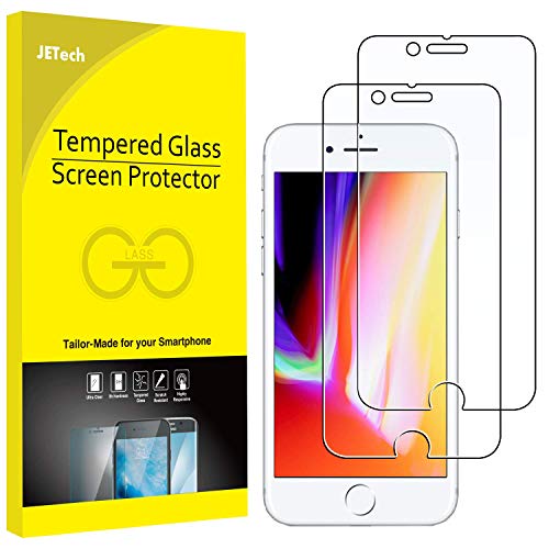 Product Cover JETech Screen Protector for Apple iPhone 8 and iPhone 7, 4.7-Inch, Tempered Glass Film, 2-Pack