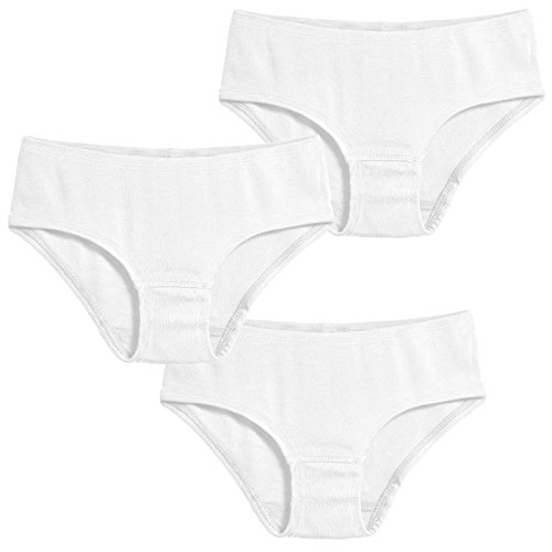 Product Cover City Threads Girls' Briefs Underwear Panties in 100% Cotton - for Sensitive Skin Made in USA, 3-Pack