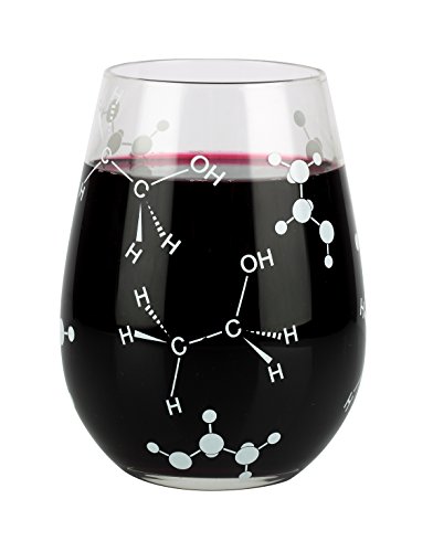 Product Cover Barbuzzo Chemist Approved Stemless Wine Glass, 21 Ounces - Bring Out Your Inner Nerd, Geek or Chemist - Great Gift for Bio & Chem Grads, Nurses, Doctors and all those in the Medical & Research Fields