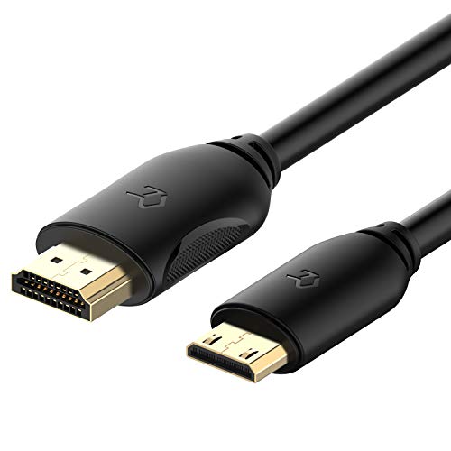 Product Cover Mini HDMI to HDMI Cable, Rankie 6 Feet High-Speed Mini-HDMI to HDMI Cable (Black)