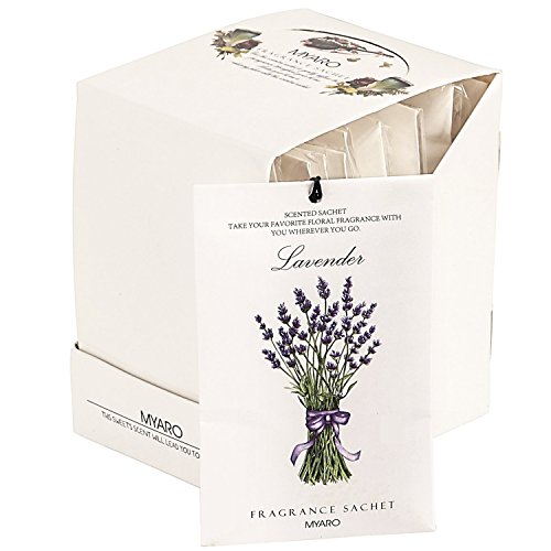 Product Cover MYARO 12 Packs Lavender Scented Sachets for Drawer and Closet (A-Lavender)
