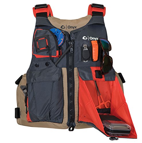 Product Cover Onyx Kayak Fishing Life Jacket, One Size, Tan