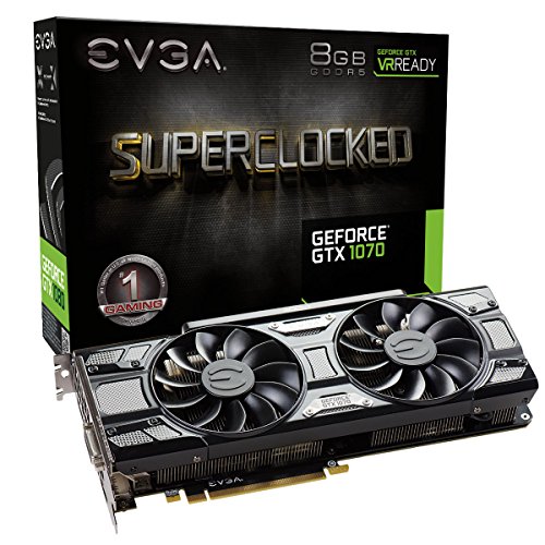 Product Cover EVGA GeForce 08G-P4-5173-KR, GTX 1070 SC GAMING ACX 3.0 Black Edition, 8GB GDDR5, LED, DX12 OSD Support (PXOC)