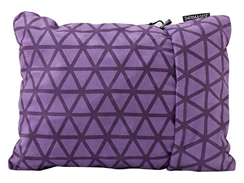 Product Cover Therm-a-Rest Compressible Travel Pillow for Camping, Backpacking, Airplanes and Road Trips, Amethyst, Small - 12 x 16 Inches