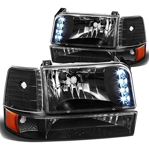 Product Cover DNA Motoring HL-OH-F15092-6P-LED-BK-AM Headlight Assembly, Driver & Passenger Side