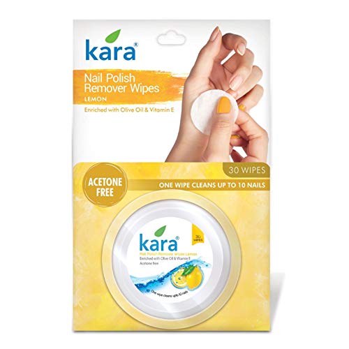 Product Cover Kara Wipes Nail Polish Remover, Lemon (30 Pulls)