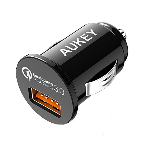 Product Cover AUKEY Car Charger, Flush Fit Quick Charge 3.0 Port for Samsung Galaxy Note8 / S8 / S8+, LG G6 / V20, HTC 10 and More