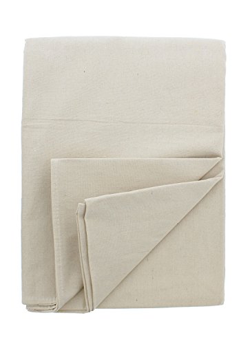 Product Cover ABN Canvas Drop Cloths - 4 by 12 Ft Painters Drop Cloth Runner Floor Cover for Painting or Drop Cloth Curtains