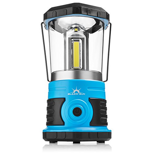 Product Cover Blazin' Sun 800 | Brightest Lanterns Battery Powered LED Camping and Emergency | Hurricane, Storm and Power Outages (Blue)