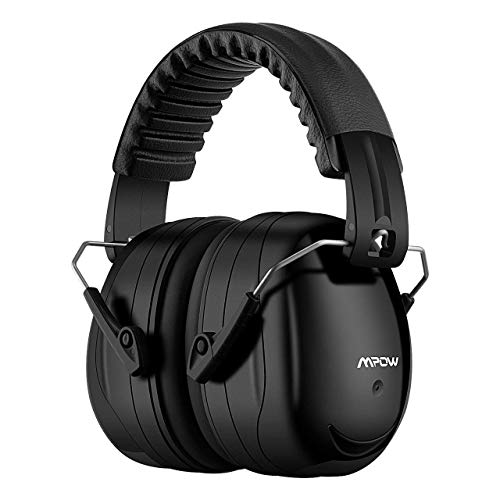 Product Cover Mpow 035 Noise Reduction Safety Ear Muffs, Shooters Hearing Protection Ear Muffs, Adjustable Shooting Ear Muffs, NRR 28dB Ear Defenders for Shooting Hunting Season, with a Carrying Bag- Black