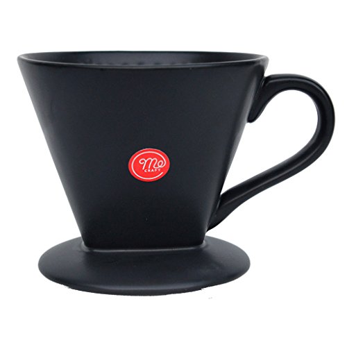 Product Cover Mecraft -Ceramic Coffee Dripper/Pour Over for 1-4 Cups(Black)