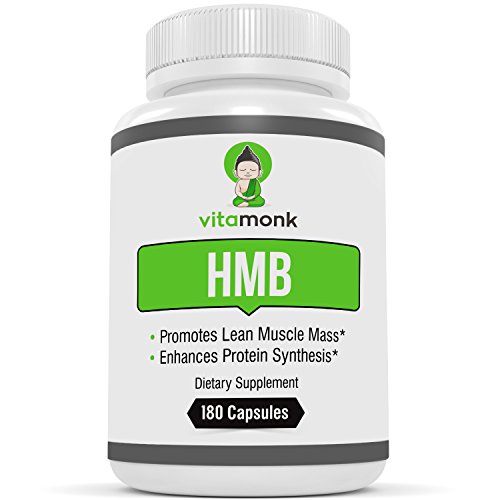 Product Cover HMB by VitaMonkTM - 180 Capsules Pure HMB Supplement for Increased Strength, Fat Loss and Faster Workout Recovery - Ideal for Recomps - 1000mg Per Serving, 500mg per Capsule