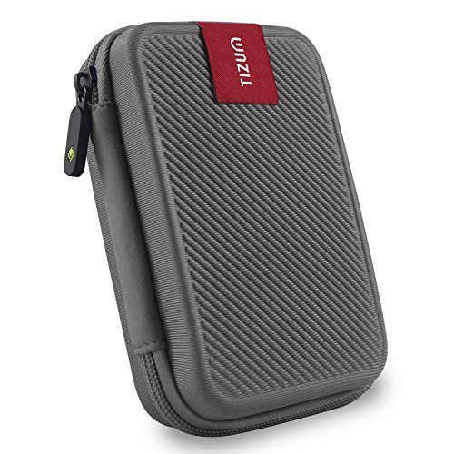Product Cover Tizum Double Padded TZ-HDD 2.5-inch External Hard Drive Case (Gray)