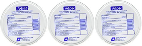 Product Cover BIRCHWOOD LABORATORIES A-E-R Pre-Moistened Witch Hazel Pads (Set of 3) (120 Count)