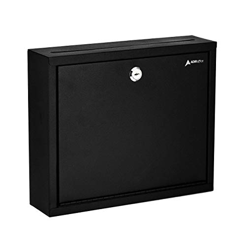 Product Cover Adir Multi Purpose, Mail Box, Drop Box, Suggestion Box, Wall Mountable, Black