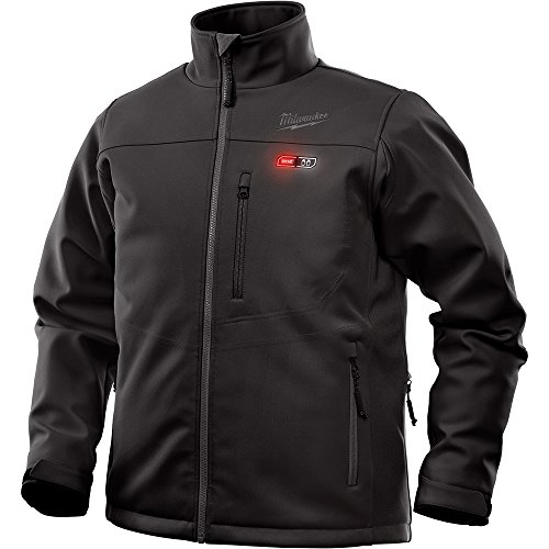 Product Cover Milwaukee Jacket M12 12V Lithium-Ion Heated Front and Back Heat Zones and Colors - Battery Not Included (2X-Large, Black)