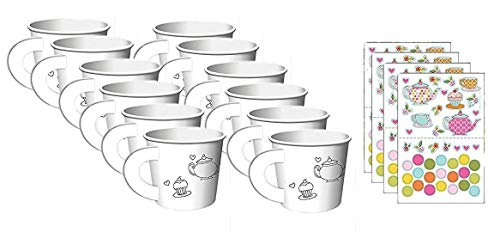 Product Cover Tea Time Tea Party Decorate Your Own Favor Cups (12 ct)
