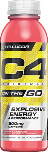 Product Cover Cellucor C4 On The Go Zero Sugar Pre Workout Drink, Energy Drink + Beta Alanine, Cherry Limeade, 11.7 Fl Oz (Pack of 12)
