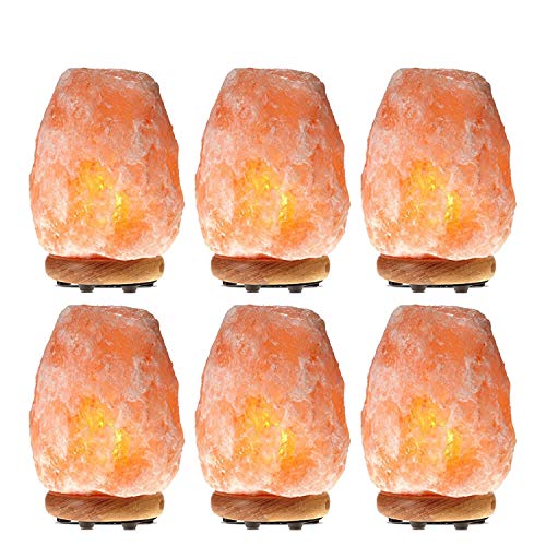 Product Cover Himalayan Glow Salt Lamp, ETL Certified himalayan pink salt lamp, Home Décor, Dimmable Rock lamp | 5-8 lbs (6-Pack) by WBM
