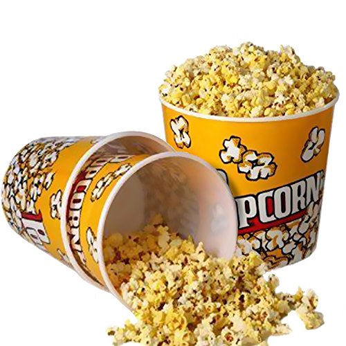 Product Cover Novelty Place Retro Style Plastic Popcorn Containers for Movie Night - 7.25