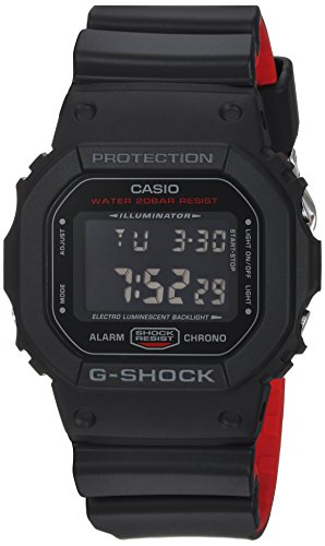 Product Cover Casio Men's G Shock Quartz Watch with Resin Strap, Black, 25 (Model: DW-5600HR-1CR)