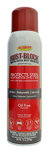 Product Cover Rust-Block by Evapo-Rust, Super Safe, Non-Toxic, Biodegradable, Keeps Metal Rust Free for Up to 12 months, 12oz Aerosol Spray