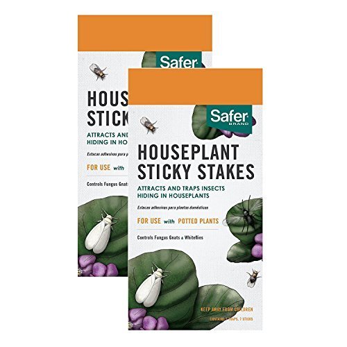 Product Cover HOME-OUTDOOR Safer Brand 5025 Houseplant Sticky Stakes Insect Trap, (14 Traps)