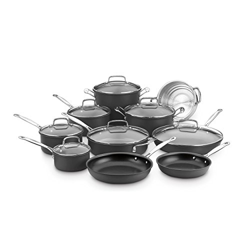 Product Cover Cuisinart 66-17N Chef's Classic Non-Stick Hard Anodized, 17 Piece Set, Black