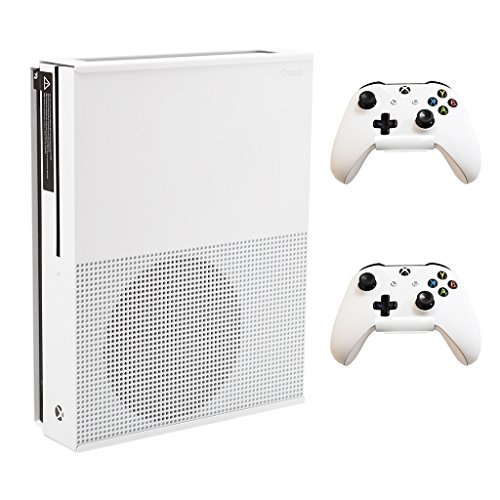 Product Cover HIDEit X1S Xbox One S Wall Mount and (2) Controller Wall Mounts (Xbox One S White Bundle) - HIDEit Behind the TV or DISPLAYit - Made in the USA and Trusted Worldwide Since 2009