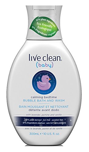 Product Cover Live Clean Baby Bubble Bath & Wash 10oz Calming Bedtime (3 Pack)