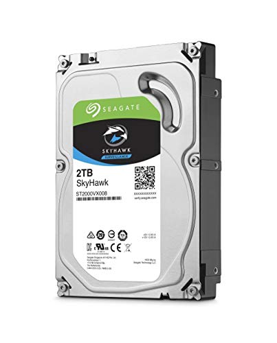 Product Cover Seagate SkyHawk 2TB Surveillance Internal Hard Drive HDD - 3.5 Inch SATA 6Gb/s 64MB Cache for DVR NVR Security Camera System with Drive Health Management (ST2000VX008)