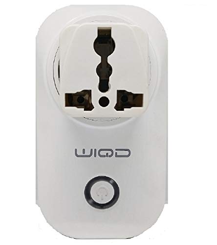 Product Cover WIQD® Smart WiFi Plug Socket; Compatible with Alexa and Google Assistant/Home Voice Control (White)