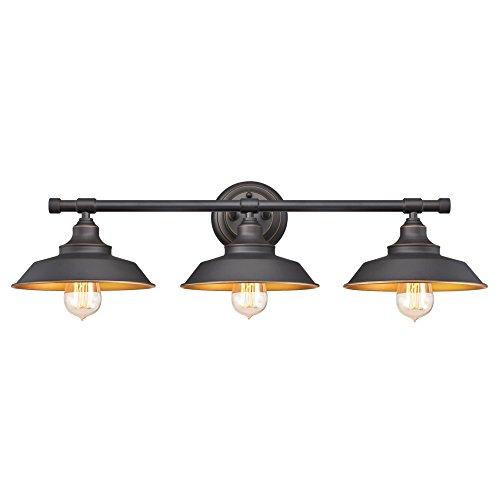 Product Cover Westinghouse Lighting 6344900 Iron Hill Three-Light Indoor Wall Fixture, 3, Oil Rubbed Bronze