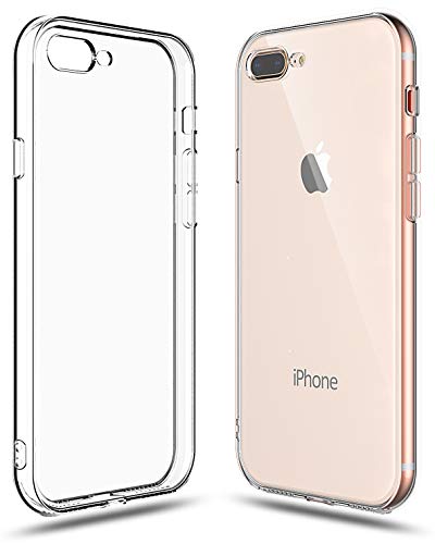 Product Cover Shamo's Case for Apple iPhone 8 Plus and iPhone 7 Plus 5.5-Inch, Shock Absorption TPU Bumper Soft Cover, Clear