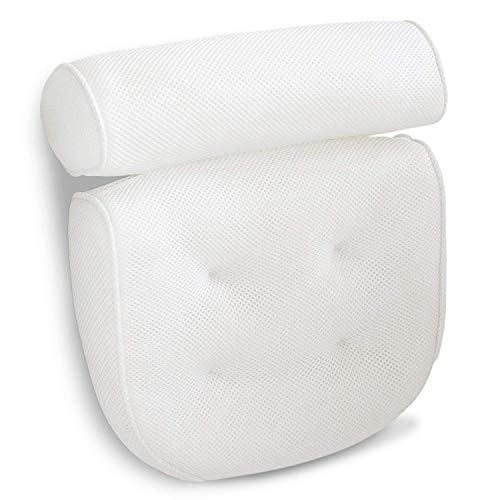Product Cover Viventive Luxurious Bath Pillow, Non-Slip and Extra Thick, with Head, Neck, Shoulder and Back Support. Soft and Large 14x13in for The Ultimate Relaxation Experience. Fits Any tub