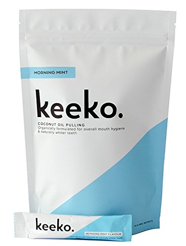 Product Cover Keeko - Natural/Organic Oil Pulling Sachets (Morning Mint) (14 Packets (2 Week Course))
