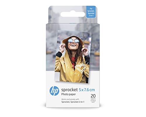 Product Cover HP Zink(R) Sticky-Backed Photo Paper, 2x3, 20 Sheets Discontinued by Manufacturer