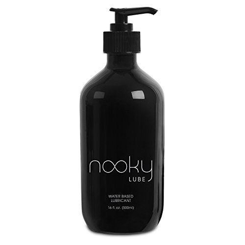 Product Cover Nooky Lube. Natural Non Sticky Water Based Personal Lubricant.16oz