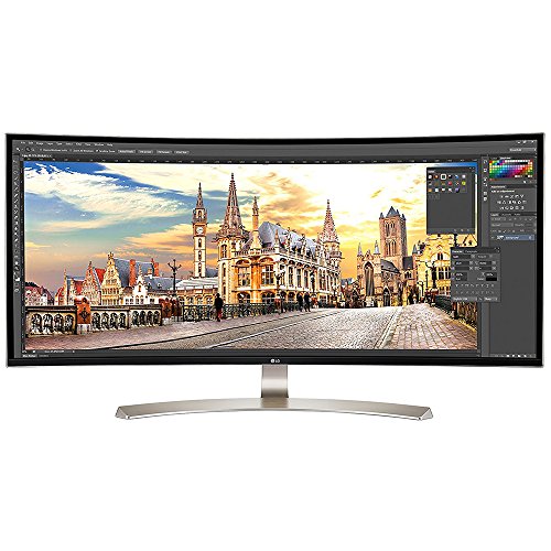 Product Cover LG 38UC99-W 38-Inch 21:9 Curved UltraWide QHD+ IPS Monitor with Bluetooth Speakers
