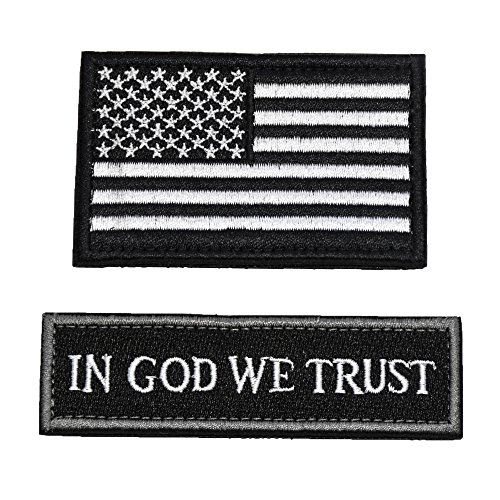Product Cover Tactical Morale Patch USA Flag Don't Tread On Me in God We Trust (Black(USA Flag+in GOD WE Trust))