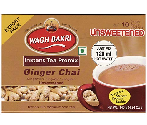 Product Cover Wagh Bakri Instant Ginger Chai Tea Unsweetened - 10 Sachets